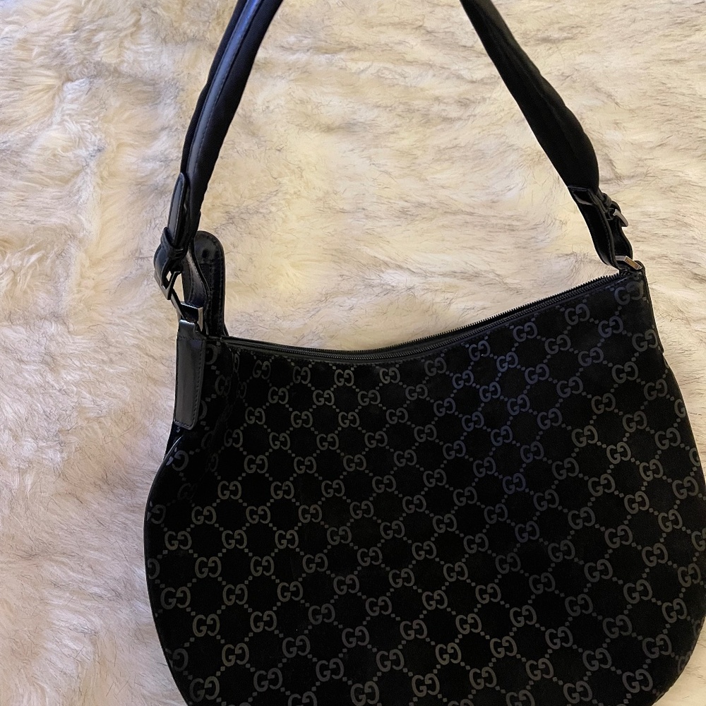 Gucci Suede Shoulder Bag